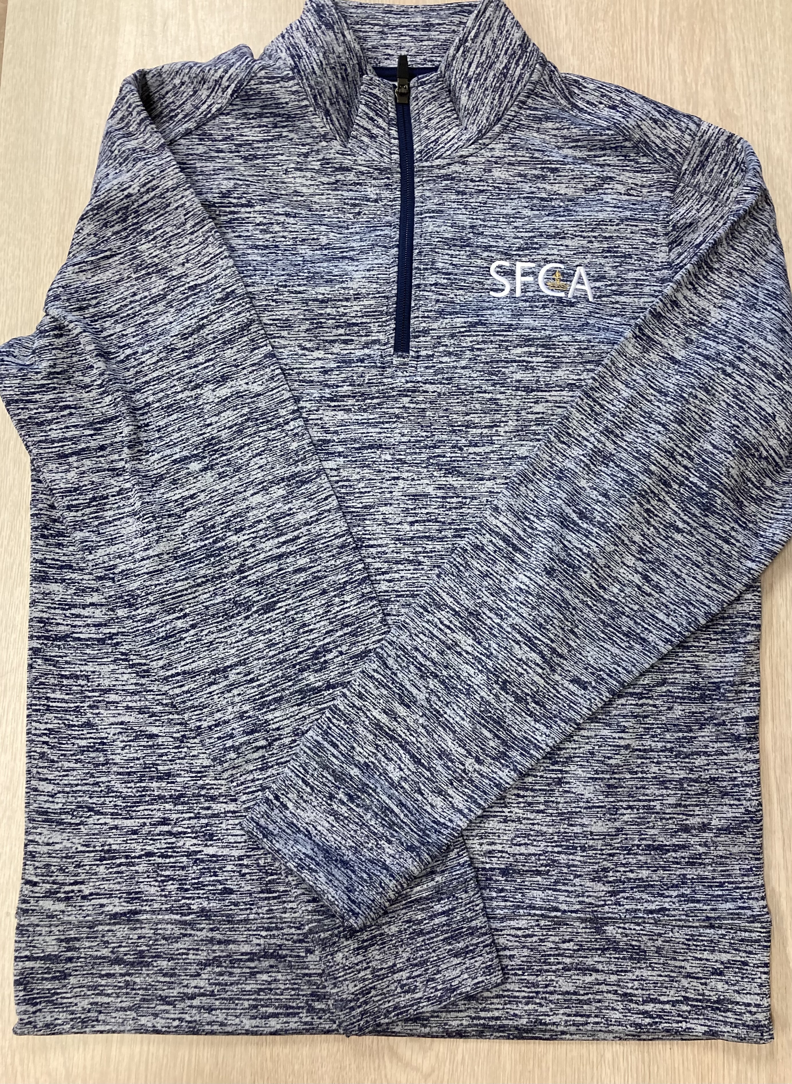 SFCA Dri Fit Qtr Zip Electric Navy Sweatshirt 6th-12th